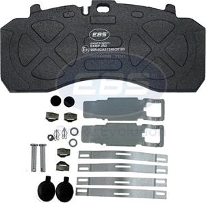 EBS EKBP253 - Brake Pad Set, disc brake autospares.lv