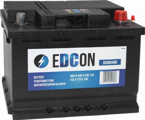 Edcon DC60540R - Starter Battery autospares.lv