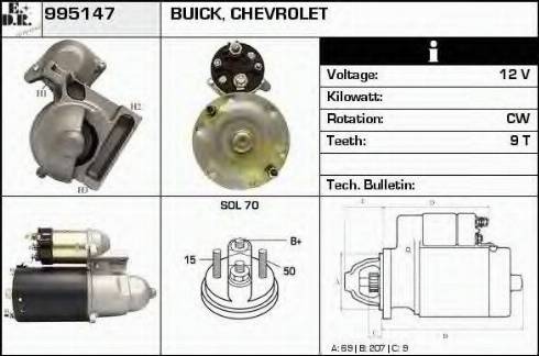 EDR 995147 - Starter autospares.lv