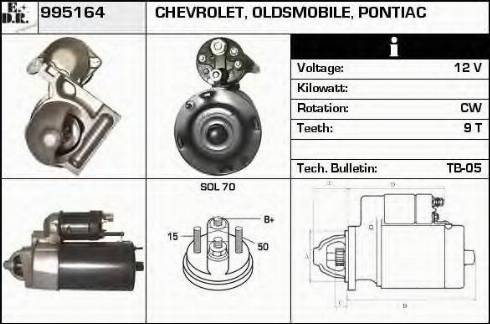 EDR 995164 - Starter autospares.lv