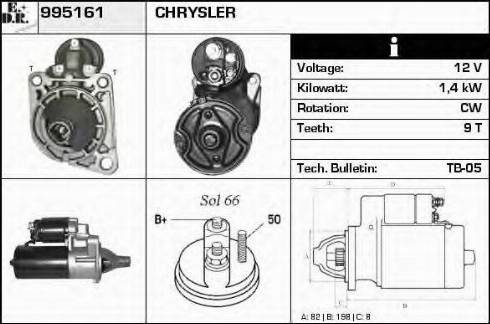 EDR 995161 - Starter autospares.lv