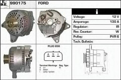 EDR 990175 - Alternator autospares.lv