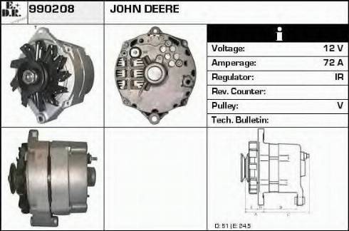 EDR 990208 - Alternator autospares.lv