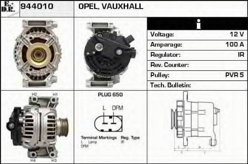 EDR 944010 - Alternator autospares.lv