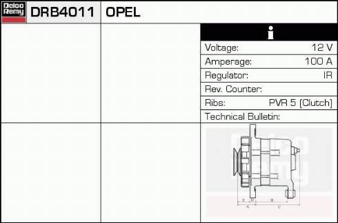 EDR 944011 - Alternator autospares.lv