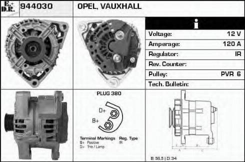 EDR 944030 - Alternator autospares.lv