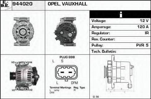 EDR 944020 - Alternator autospares.lv