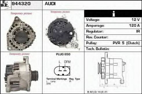 EDR 944320 - Alternator autospares.lv