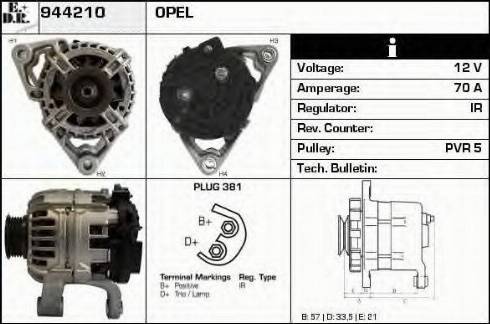 EDR 944210 - Alternator autospares.lv