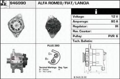 EDR 946090 - Alternator autospares.lv