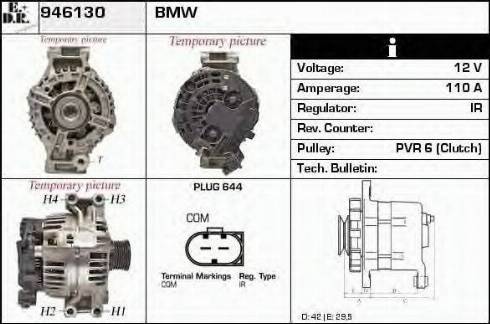 EDR 946130 - Alternator autospares.lv