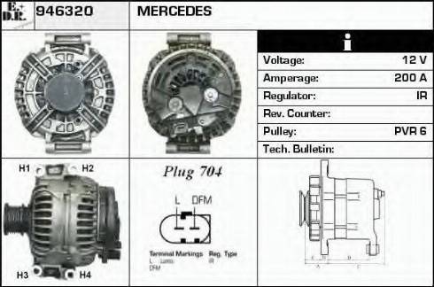 EDR 946320 - Alternator autospares.lv