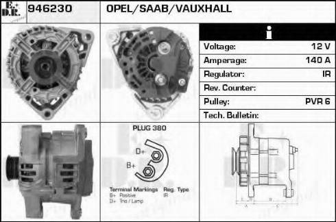 EDR 946230 - Alternator autospares.lv