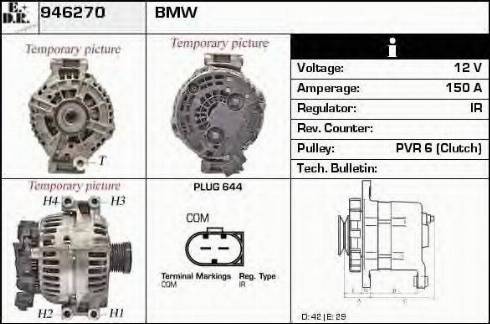 EDR 946270 - Alternator autospares.lv