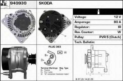 EDR 940930 - Alternator autospares.lv