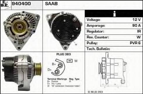 EDR 940400 - Alternator autospares.lv