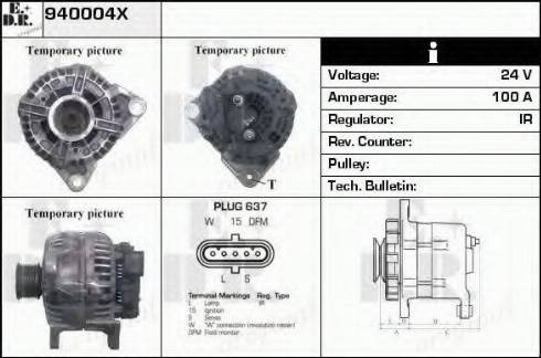 EDR 940004X - Alternator autospares.lv