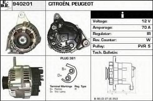 EDR 940201 - Alternator autospares.lv