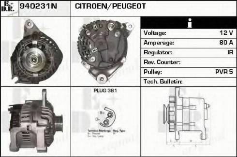 EDR 940231N - Alternator autospares.lv