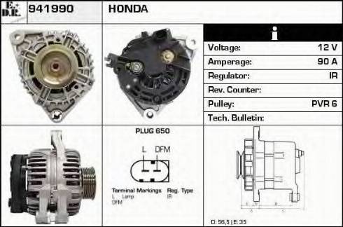 EDR 941990 - Alternator autospares.lv