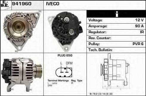 EDR 941960 - Alternator autospares.lv