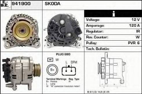 EDR 941900 - Alternator autospares.lv