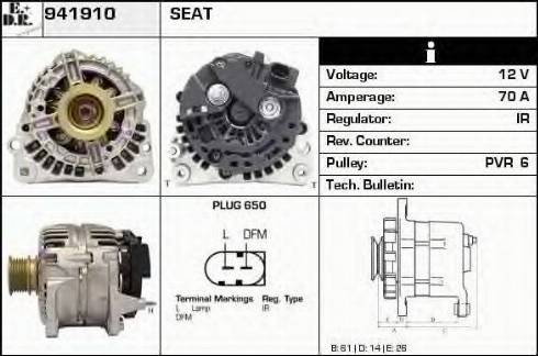 EDR 941910 - Alternator autospares.lv