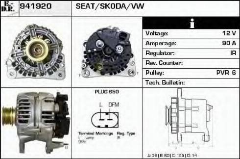 EDR 941920 - Alternator autospares.lv