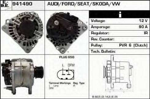 EDR 941490 - Alternator autospares.lv