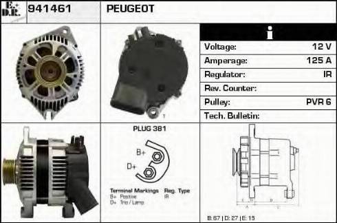 EDR 941461 - Alternator autospares.lv