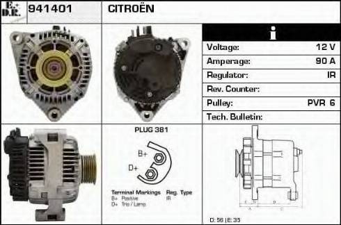 EDR 941401 - Alternator autospares.lv