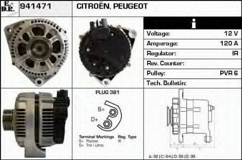 EDR 941471 - Alternator autospares.lv