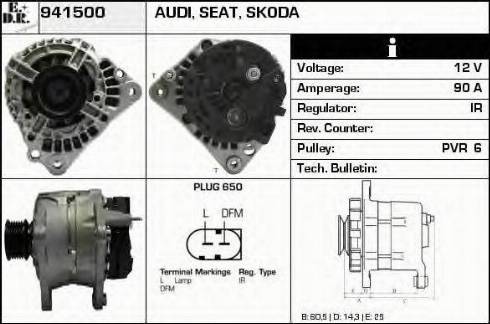 EDR 941500 - Alternator autospares.lv