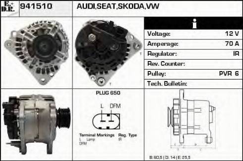 EDR 941510 - Alternator autospares.lv