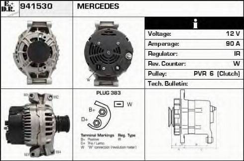 EDR 941530 - Alternator autospares.lv