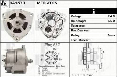 EDR 941570 - Alternator autospares.lv