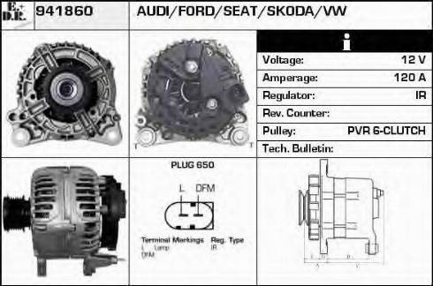 EDR 941860 - Alternator autospares.lv
