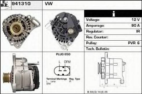 EDR 941310 - Alternator autospares.lv