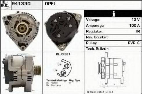 EDR 941330 - Alternator autospares.lv