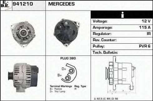 EDR 941210 - Alternator autospares.lv