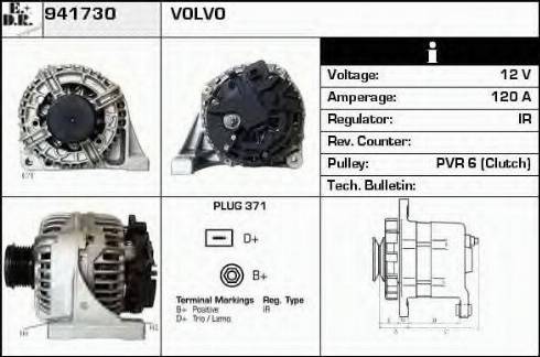 EDR 941730 - Alternator autospares.lv