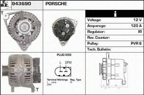 EDR 943690 - Alternator autospares.lv