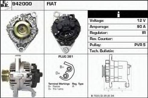 EDR 942000 - Alternator autospares.lv