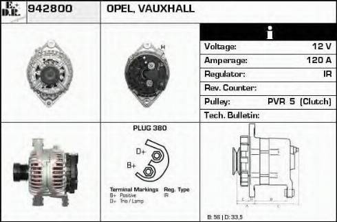 EDR 942800 - Alternator autospares.lv