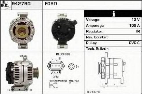 EDR 942790 - Alternator autospares.lv