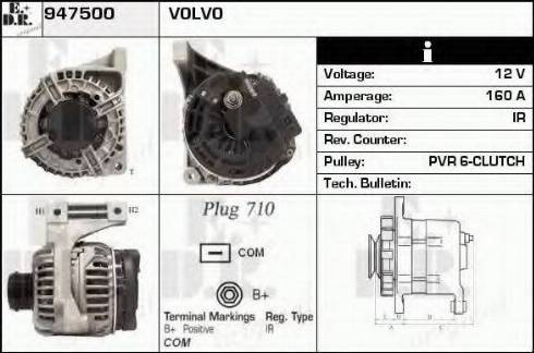 EDR 947500 - Alternator autospares.lv