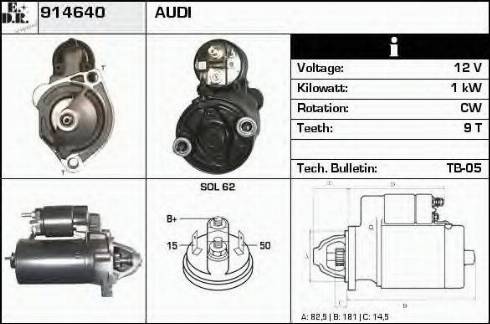 EDR 914640 - Starter autospares.lv