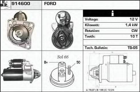 EDR 914600 - Starter autospares.lv