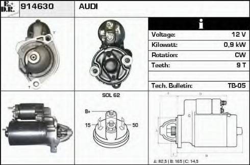 EDR 914630 - Starter autospares.lv