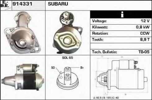 EDR 914331 - Starter autospares.lv